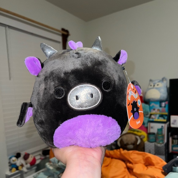 New Halloween FTM 8” Dent The Black and Purple Dragon Squishmallows - Picture 2 of 11